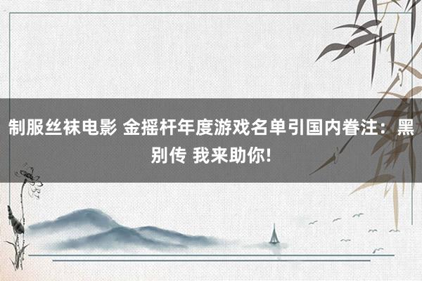 制服丝袜电影 金摇杆年度游戏名单引国内眷注：黑别传 我来助你!