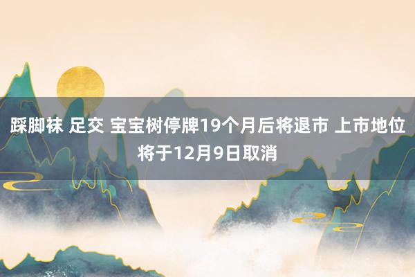踩脚袜 足交 宝宝树停牌19个月后将退市 上市地位将于12月9日取消
