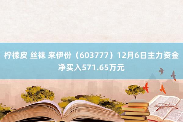 柠檬皮 丝袜 来伊份（603777）12月6日主力资金净买入571.65万元