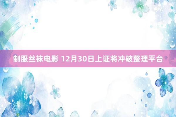 制服丝袜电影 12月30日上证将冲破整理平台