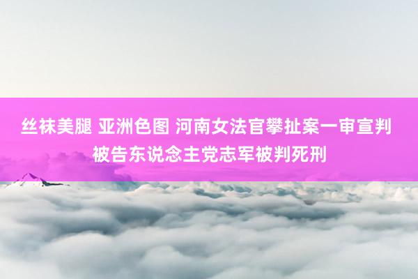 丝袜美腿 亚洲色图 河南女法官攀扯案一审宣判 被告东说念主党志军被判死刑