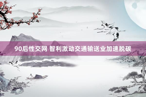 90后性交网 智利激动交通输送业加速脱碳