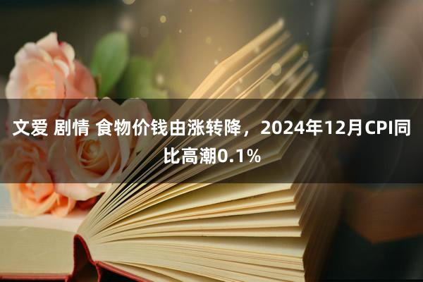 文爱 剧情 食物价钱由涨转降，2024年12月CPI同比高潮0.1%