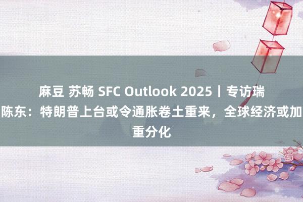 麻豆 苏畅 SFC Outlook 2025丨专访瑞士百达陈东：特朗普上台或令通胀卷土重来，全球经济或加重分化